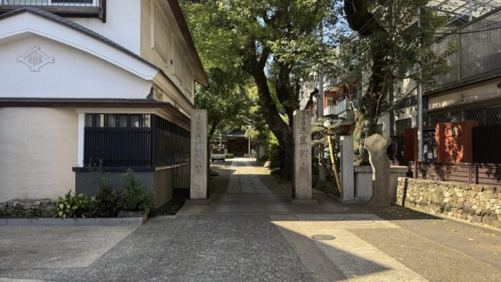 谷中・玉林寺の境内の様子