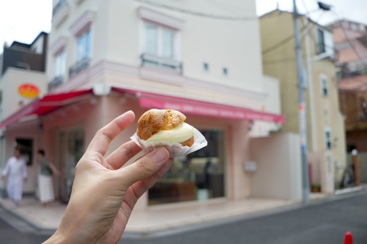 谷中銀座・イナムラショウゾウのシュークリーム